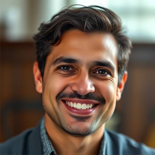 Foto de perfil de Carlos Oliveira, olhando para a câmera com um sorriso.